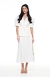 Костюм с юбкой 8056-1 белый KaVari фото 3