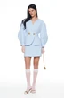 Костюм с юбкой 8057-1 голубой KaVari