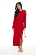 Костюм с юбкой 8058-2 красный KaVari