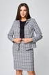 Костюм с юбкой 1143 клетка Karina Delux
