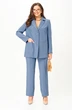 Костюм брючный 1273 голубой Karina Delux фото 3