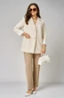 Костюм брючный 1365 молочно-бежевый Karina Delux