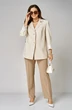 Костюм брючный 1365 молочно-бежевый Karina Delux фото 3