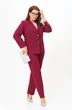 Костюм брючный 1407 бордо Karina Delux