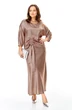 Костюм с юбкой 1425 светло-коричневый Karina Delux