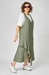 Сарафан+футболка 1437 молочный + зеленый Karina Delux фото 3