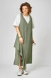 Сарафан+футболка 1437 молочный + зеленый Karina Delux фото 4