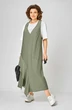 Сарафан+футболка 1437 молочный + зеленый Karina Delux фото 5