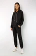 Спортивный костюм 4046-4050 черно-серый меланж Kivviwear