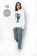Джемпер 4055 нефритовый принт Kivviwear