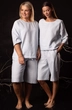 Костюм с шортами 4316+4317-03 голубой Kivviwear