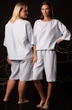 Костюм с шортами 4316+4317-03 голубой Kivviwear