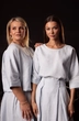 Костюм с юбкой 4316+4318-03 голубой Kivviwear
