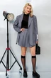 Костюм с юбкой 2-36 сталь KOKOdea