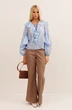 Блузка 20010 голубой KOKOdea фото 5