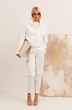 Костюм брючный 30011 молочный KOKOdea
