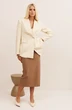 Костюм с юбкой 31007 бежевый + песок KOKOdea