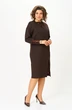 Платье 1337 коричневый Кокетка и К