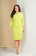Костюм с юбкой 1618 салат Ксения стиль