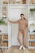 Спортивный костюм 1386 кофейный LADIS LINE