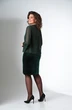 Костюм с платьем 1439 изумруд LADIS LINE