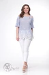 *Костюм брючный 913 светло-синий LADIS LINE фото 2