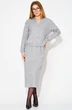 Костюм с юбкой 283 серый LAIKONY