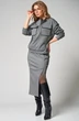 Костюм с юбкой 373 серый LAIKONY