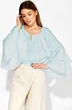 Блузка 414 голубой LAIKONY фото 3