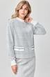 Костюм с юбкой 542 серая клетка LAIKONY