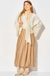 Костюм с юбкой 934 жемчужный + миндаль LAIKONY
