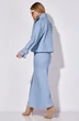 Костюм с юбкой 9014-2 голубой цвет LEANNA-STYLE фото 2