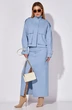 Костюм с юбкой 9014-2 голубой цвет LEANNA-STYLE
