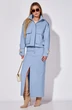 Костюм с юбкой 9014-2 голубой цвет LEANNA-STYLE фото 4