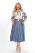 Платье 5020 голубой LEANNA-STYLE