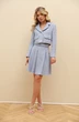 Костюм с юбкой 6006 голубой LM.Wear