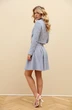 Костюм с юбкой 6006 голубой LM.Wear