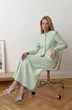 Костюм с юбкой 1852 фисташковый Lokka фото 3