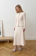 Костюм с юбкой 1852 бежевый Lokka