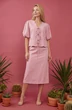 Костюм с юбкой 1912 розовый Lokka фото 3