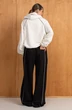Костюм брючный 294 молоко + черный LUNA фото 2