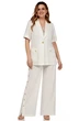 Костюм брючный 11502 молочный-1 LaKona
