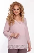 Костюм брючный 1338-1 кофейный+пудра LaKona