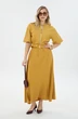 Костюм с юбкой К1340114 горчица LM (Лаборатория моды)