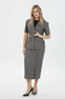 Костюм с юбкой 1690170 серый LM (Лаборатория моды)