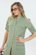 Костюм с платьем 8032 зеленая  полоска LM (Лаборатория моды) фото 4