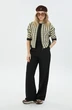 Костюм брючный 8248 черно-зеленый LM (Лаборатория моды)