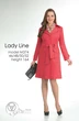 Плащ 374 красный Lady Line