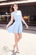 Платье 423 голубой Lady Line