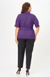 Костюм брючный 1403-10 черный с фиолетовым Lady Style Classic фото 2